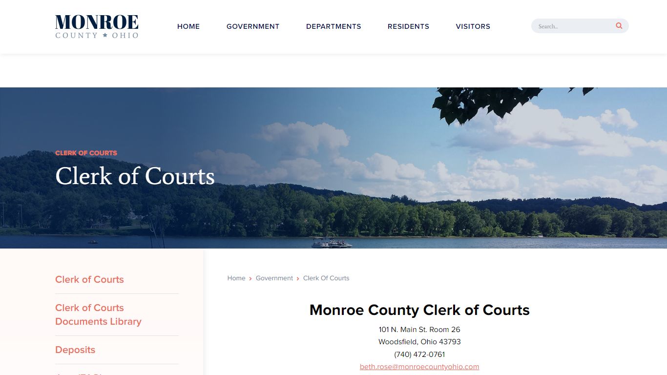 Clerk of Courts - Monroe County, Ohio